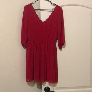Red cute dress size medium